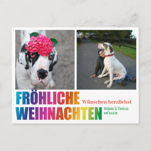 Carte postale Rainbow Christmas