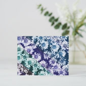 Carte Postale Rainbow Daisy fleur motif printemps (Debout devant)