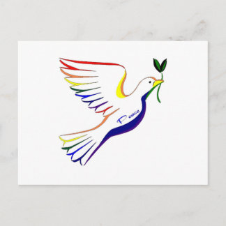 Carte Postale Rainbow Dove