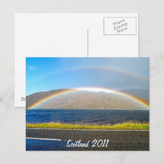 Carte Postale Rainbow écossais (Devant / Derrière)