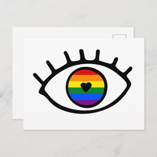 Carte Postale Rainbow eye (Devant / Derrière)