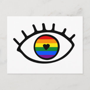 Carte Postale Rainbow eye