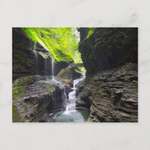 Carte Postale Rainbow Falls & cascade, Watkins Glen, New Yor