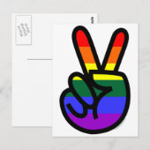 Carte Postale Rainbow Flag Peace (Devant / Derrière)