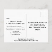 Carte Postale Rainbow Flags Mariage Gay pride RSVP (Dos)