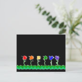Carte postale Rainbow Flower Garden (Debout devant)