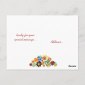 Carte Postale Rainbow Garden (Dos)