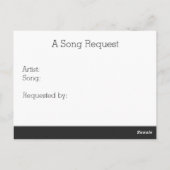 Carte Postale Rainbow Gay pride Love Hearts Chanson Demande (Dos)