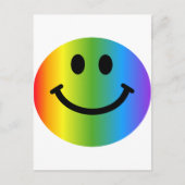 Carte Postale Rainbow Happy Face (Devant)