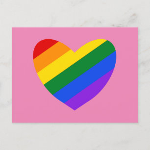 Carte postale Rainbow Heart #1