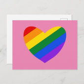 Carte postale Rainbow Heart #1 (Devant / Derrière)
