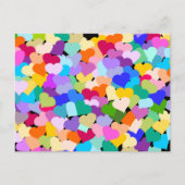 Carte Postale Rainbow Heart Confetti (Devant)