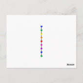 Carte postale Rainbow Heart Valentine (Dos)