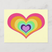 Carte Postale Rainbow Hearts Art (Devant)