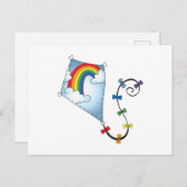 Carte Postale Rainbow Kite (Devant / Derrière)
