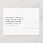 Carte Postale Rainbow Letters "2021" + "HEUREUX NOUVEL AN !" (Dos)