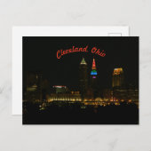 Carte postale Rainbow Lights Cleveland (Devant / Derrière)