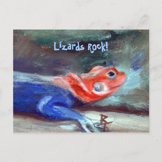 Carte postale Rainbow Lizard en Afrique (Devant)
