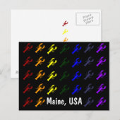 Carte postale Rainbow Lobster Maine (Devant / Derrière)