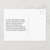 Carte Postale Rainbow Look "MERCI!", Motif inspiré par Fireworks (Dos)