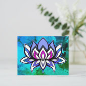 Carte postale Rainbow Lotus Blues (Debout devant)