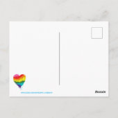 Carte Postale Rainbow Love gagne (Dos)