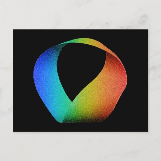 Carte Postale Rainbow Mobius Strip (Devant)