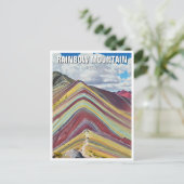 Carte Postale Rainbow Mountain Cusco Pérou Voyage (Debout devant)