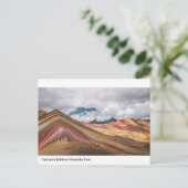 Carte postale Rainbow Mountain Holiday (Debout devant)