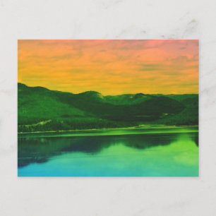 Carte Postale Rainbow Mountains et Coast Water Canada