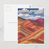 Carte Postale Rainbow Mounts Gansu Chine Voyage (Devant / Derrière)