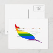 Carte Postale Rainbow Narwhal (Devant / Derrière)
