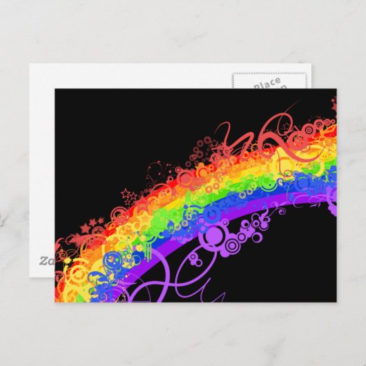 Carte Postale Rainbow Nebula Vector Rainbow (Devant / Derrière)