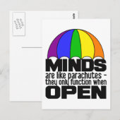 Carte postale Rainbow Parachute (Devant / Derrière)