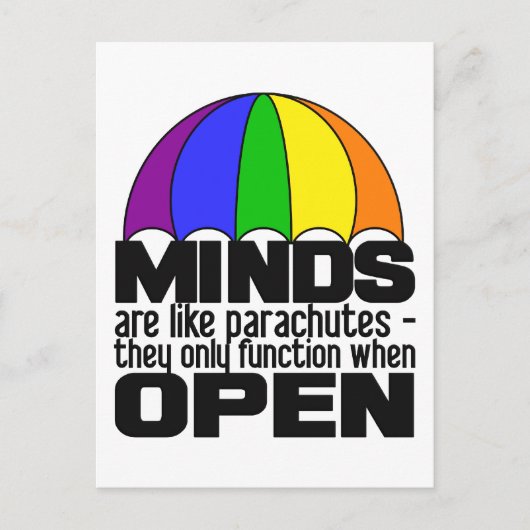 Carte postale Rainbow Parachute (Devant)