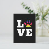 Carte Postale Rainbow paw (Debout devant)