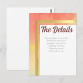 Carte Postale Rainbow Pride Gold Frame Mariage (Devant / Derrière)