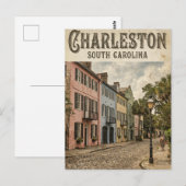 Carte Postale Rainbow Row États-Unis (Devant / Derrière)