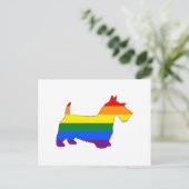 Carte Postale Rainbow Scottish Terrier (Debout devant)