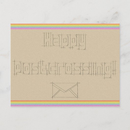 Carte postale "Rainbow Scribble" (Devant)