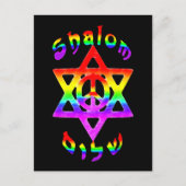 Carte postale Rainbow Shalom (Devant)