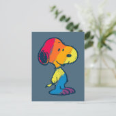 Carte Postale Rainbow Snoopy (Debout devant)