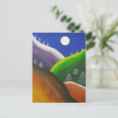 Carte postale Rainbow Snowflakes Folk Art (Debout devant)
