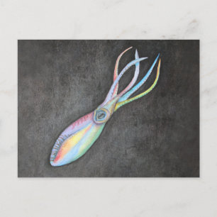 Carte postale Rainbow Squid