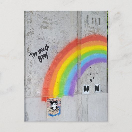 Carte Postale Rainbow Street Art (Devant)