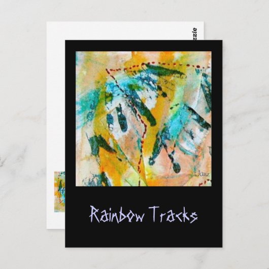 Carte postale Rainbow Tracks par Janz (Devant / Derrière)
