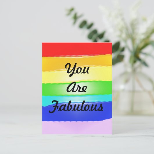 Carte Postale Rainbow v2 (Debout devant)