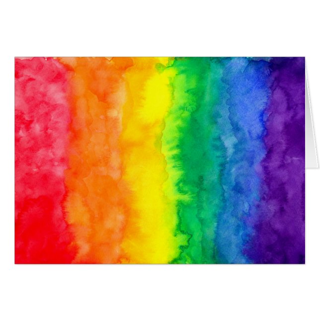 Carte postale Rainbow Wash (Devant horizontal)