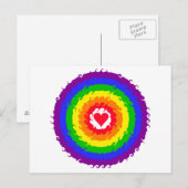 Carte postale Rainbow Wheel (Devant / Derrière)
