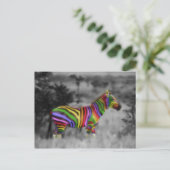 Carte Postale Rainbow Zebra (Debout devant)